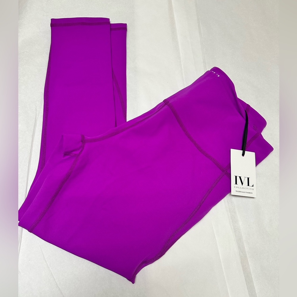 Nwt; IVL Collective Leggings Everyday Sculpt Purple Cactus  High Waisted